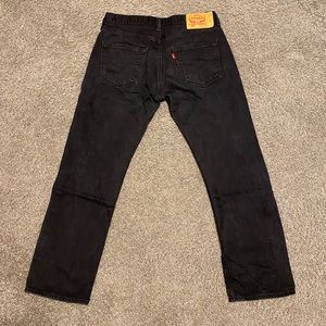 Levi 501 Black Button Up Jeans